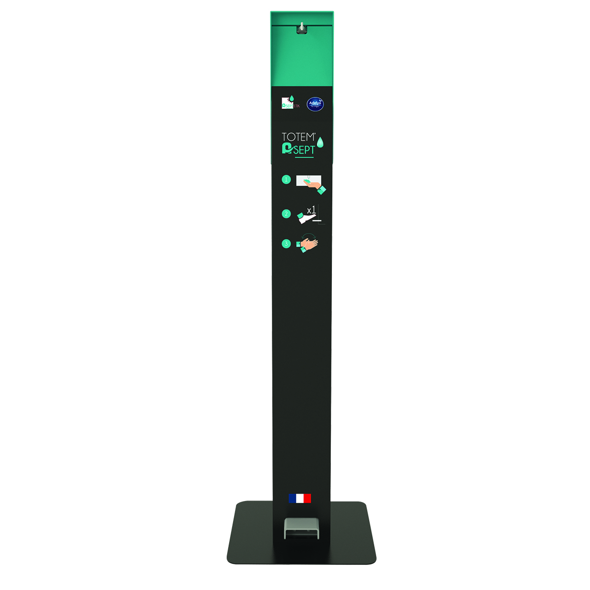 TOTEM ASEPT - COMPACT DESINFECTION MAINS NOIR