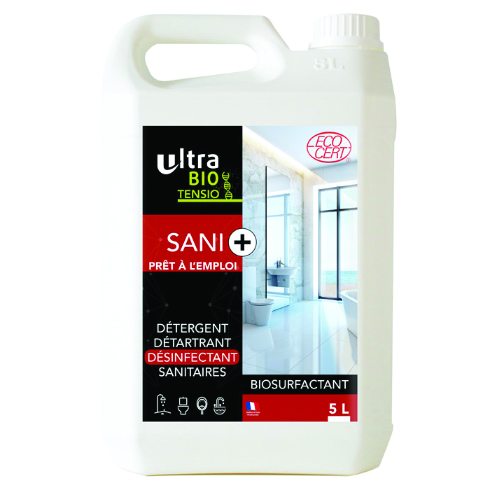 SANI + ULTRA BIO TENSIO -NETTOYANT DESINFECTANT SANITAIRES 5L